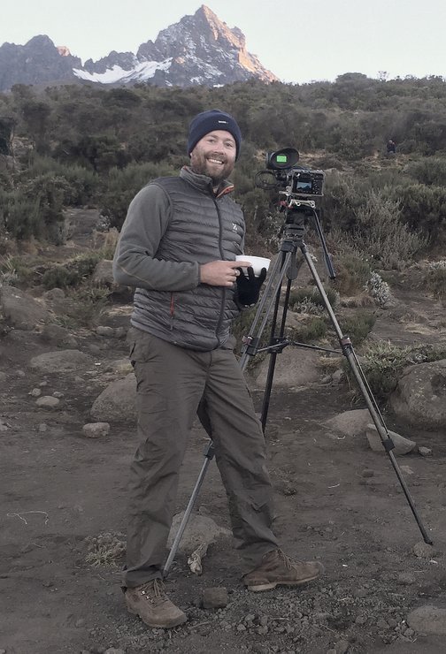 ick Ball Wildlife DocumCameramentary filming and climbing Kilimanjaro
